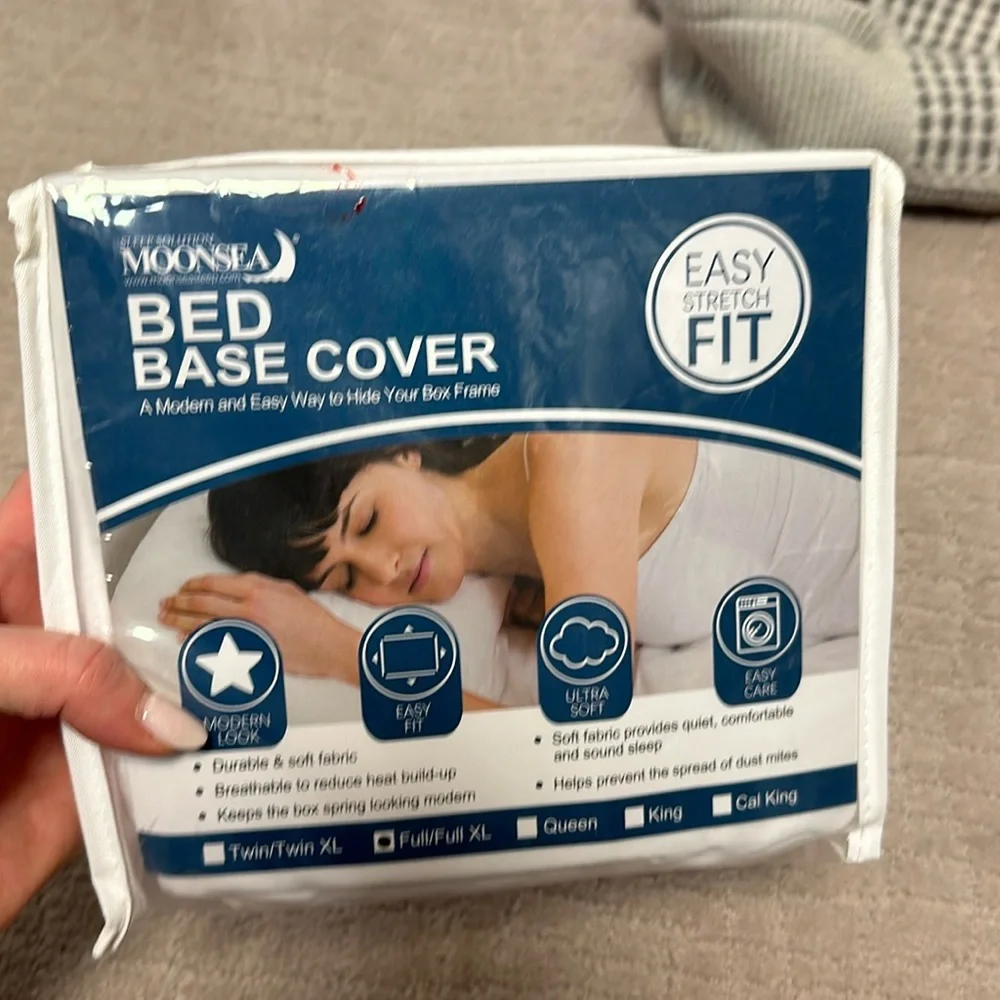 Full Size Box Frame Cover, White